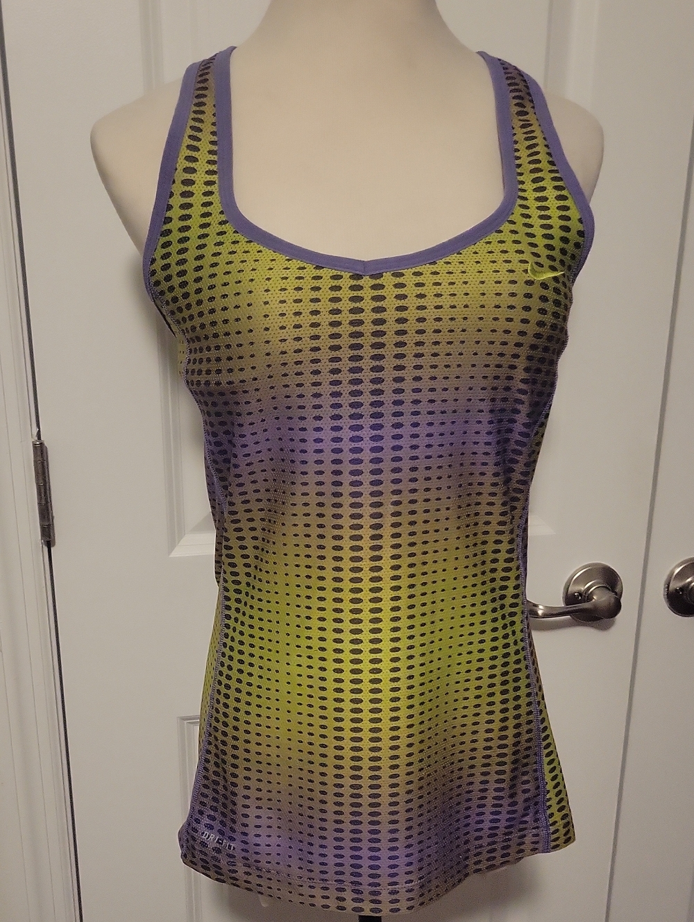 Nike Purple and Lime Gradient Racerback Tank